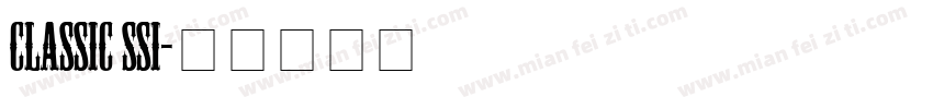 Classic SSi字体转换